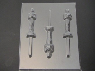 373sp Award Statue Chocolate or Hard Candy Lollipop Mold 